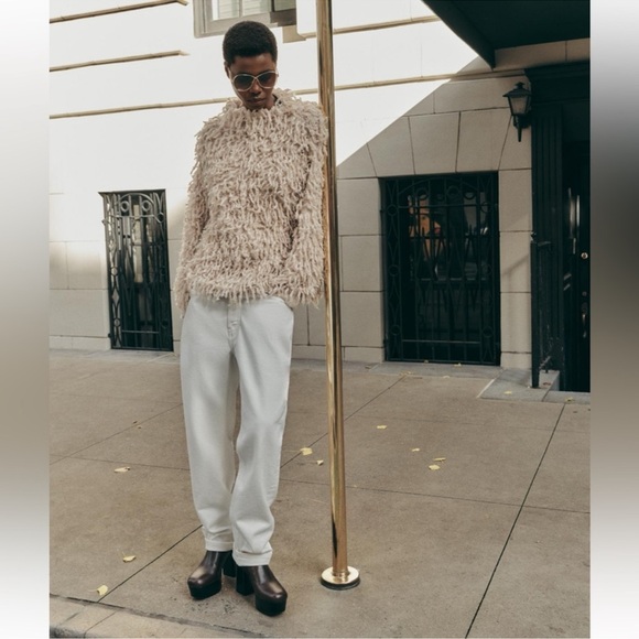 ZARA FRINGED KNIT SWEATER - Picture 3 of 15